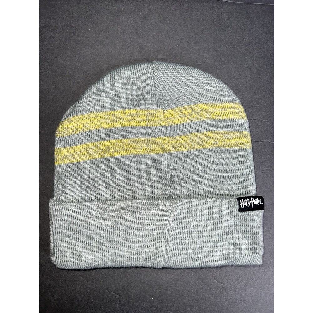 HARRY POTTER Beanie Hufflepuff Varsity Watchman Hat Stripes Unisex Wizard - Picture 5 of 7
